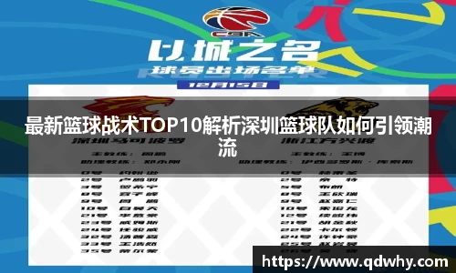 最新篮球战术TOP10解析深圳篮球队如何引领潮流