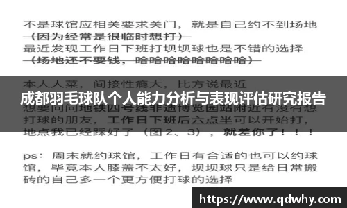 成都羽毛球队个人能力分析与表现评估研究报告